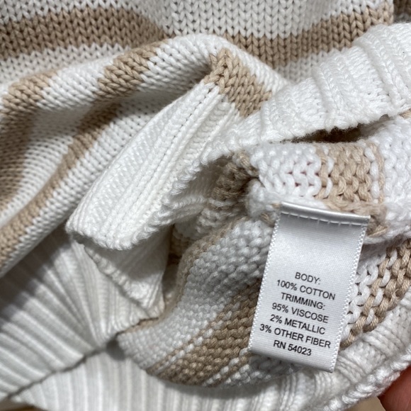 Banana Republic striped cotton sweater size S - Picture 4 of 5